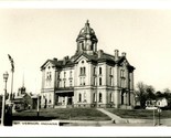 RPPC Mt. Vernon Indiana IN Posey County Court House UNP Postcard T17 - $38.56