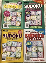 Lot of (4) Dell Original Sudoku Puzzle Books Puzzles 2020 Lot#3 [Single Issue Ma - £17.37 GBP