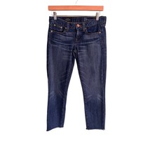 J. CREW TOOTHPICK Size 25 Ankle Skinny Jeans Dark Wash Denim Casual Cott... - £12.59 GBP