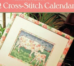 Vanessa-Ann&#39;s 1992 Cross-Stitch Calendar 13 Designs Cow Calf Skelton Hal... - £10.30 GBP