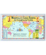 1940s Taddonio&#39;s Pharmacy Brooklyn, New York Ink Blotter Wampole&#39;s Creo-... - €11,82 EUR