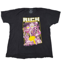 Rick and Morty Ripple Junction Adult Swim Mens XL Black T Shirt 2017 Adult Swim - £10.90 GBP
