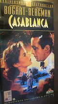 Casablanca (VHS, 1992) 50TH ANNIVERSARY EDITION, BOGART, BERGMAN - $15.00