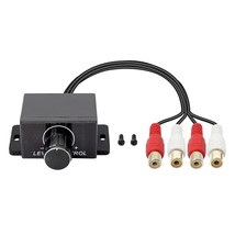 Universal Rca Level Controller Car Audio Amplifier Rca Audio Adjuster Ba... - $19.99
