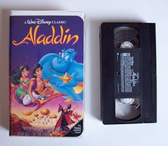 RARE Walt Disney ALADDIN Black Diamond Classic ~ Animated Family Video VHS 1993 - £12.58 GBP