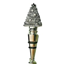 Christmas Tree Wine Bottle Stopper Ornament Silver Candy Cane Star Barwa... - $269.26 MXN