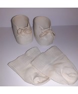 Vintage Cabbage Patch Kids Doll Shoes White Oxford Tennis Shoes Original... - £11.09 GBP