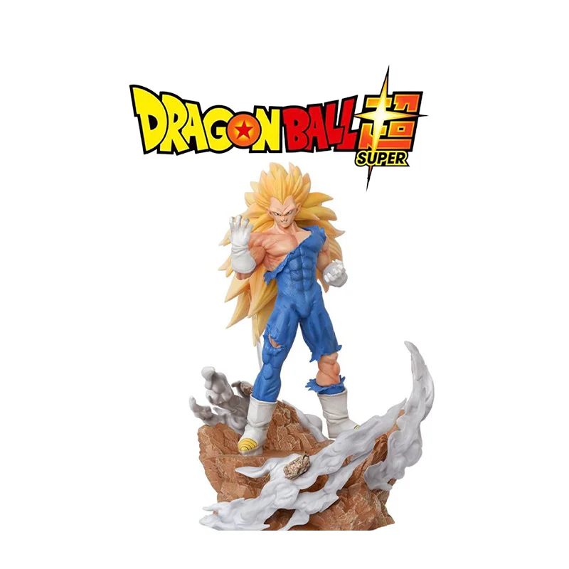 35cm Anime Dragon Ball Kylin Series Super Three Son Goku Vegeta Action Figures - £175.00 GBP