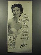 1953 Flexees Full-Bloom Bra Ad - Need fuller curves? Full-Bloom adds curves - £14.27 GBP