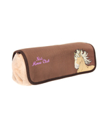 NICI Pencil Case Brown Fabric Pouch for Pens Pencils Markers - £7.56 GBP