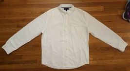 Aeropostale White Long Sleeve Button Up Down Front Shirt Extra Large XL - £23.71 GBP