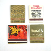 4 Vintage Matchbook Harrahs MGM Grand Hello Hollywood Pioneer Casino Ren... - £11.77 GBP