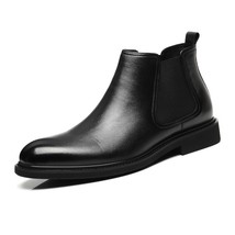 Simple Elegant Men Boots Chelsea Ankle Formal Boots for Men PU Spring/ Winter Pl - £56.22 GBP