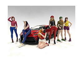 Girls Night Out 6 piece Figurine Set for 1/18 Scale Models American Diorama - £65.03 GBP