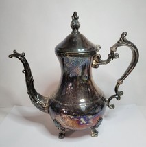 Silver Plated Footed Coffeepot FB Rogers Lady Margaret Pattern - £58.63 GBP