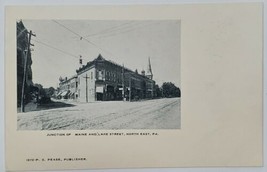 North East Pennsylvania Junction of Maine and Lake Street c1906 Postcard AA2 - £10.12 GBP