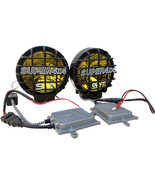 Pair Chrome 4x4 Offroad Amber Twin 6&quot; HID Fog Lights 24V 55W w/Quick HID... - $80.79 CAD