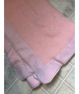 Vintage Baby Morgan Pink Acrylic  Baby Blanket Security  37&quot;X51&quot; EUC - £118.15 GBP