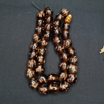 Perles de verre vintage aventurine MARRON perles de commerce fantaisie 1... - $32.06