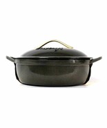 Cravings By Chrissy Teigen 5 Qt Enameled Cast Iron Dark Gray Braiser Wit... - £151.02 GBP