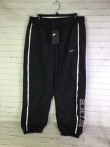 Nike Sportswear NSW Piping Sweatpants Nylon Pants Black CK1408-010 Womens Size L - £40.88 GBP