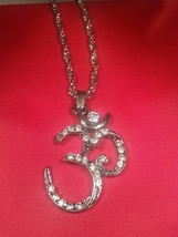 Christmas Special Silver Plated Stunning Sikh Hindu OM Legend Pendant &amp; ... - $8.05