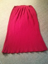 015 Women&#39;s Red EK Designs Skirt Multi Pleated - $9.99
