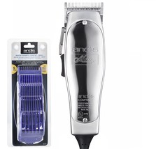 Andis Master ML Clipper #1557 +5 pack Andis Nano DOUBLE Magnetic Comb Se... - $142.55