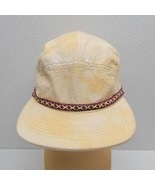 Field Study by Kyle Ng Yellow Cream Tie-Dyed 5-Panel Hat Embroidered Adj... - $73.25