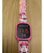 LCD Minnie Mouse watch pink working  - £8.12 GBP