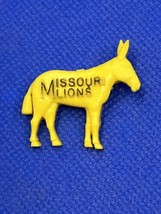 Lions Club Vintage Lapel Pin Missouri Yellow Donkey - $9.87