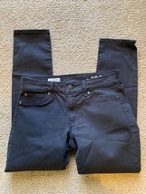 Gap 1969 Dark Black Denim Stretch CURVY SKINNY Slim Leg 5 Pocket Jeans 24 00r - £11.15 GBP