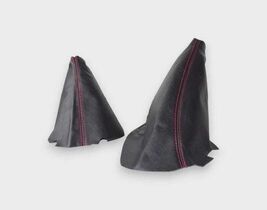 For Corvette C6 2005-2013 Real Leather Shift &amp; E Brake Boot Manual Trans... - $65.00