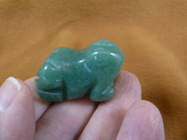 (Y-FRO-563) Green aventurine FROG stone gemstone CARVING figurine I love... - £10.95 GBP