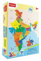 Funskool Play &amp; Learn India Map Puzzle Game For Kids Age 6+ FREE SHIP - £30.81 GBP