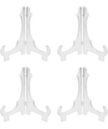 4 Pack Clear Plastic Easel Display Stands 6.5” Plate Picture Frame Holders - $184.34 MXN