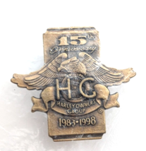 VTG 1998 Harley Davidson Motorcycles HOG Owners Group 15th Anniversary Pin Eagle - £10.79 GBP