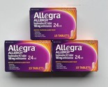 Allegra 24 Hour Allergy Relief Non Drowsy Tabs Exp04/24 3PK - $15.33