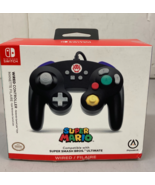 Nintendo Switch Super Mario Wired Controller In BLACK  NSGCWDB game cube... - $19.95