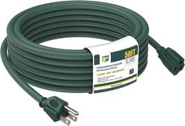 50 Ft Outdoor Extension Cord - 16/3 SJTW Durable Green Electrical Cable ... - $58.40