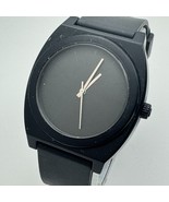 Nixon The Time Teller Quartz Watch Men 100m Black Blue Steel Analog New Battery - $45.59