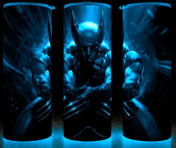 Glow in the Dark Wolverine Comic Book Super Hero Cup Mug Tumbler 20 oz - £17.56 GBP