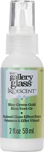 FolkArt Gallery Glass Paint 2oz-Iridescent Blue/Green/Gold - $16.54
