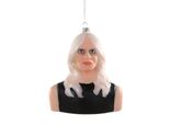 DONATELLA VERSACE ORNAMENT 5" Glass Bust Christmas Tree Italian Fashion ... - $22.95