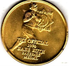 Official 1974 Babe Ruth Baseball Medal - £5.42 GBP