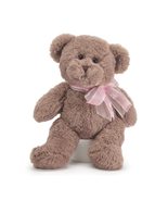 Burton+BURTON Plush Soft Bear with Sheer Ribbon, 10-inch Height, Brown - £17.73 GBP