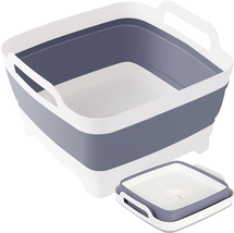 9L-Collapsible Basin Bucket, Portable Sink, Foldable Sink, Collapsible Dish Tub - £19.29 GBP