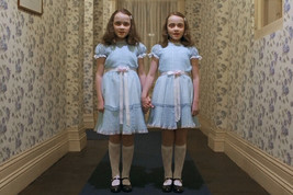 The Shining Lisa Burns Louise Burns spooky creepy Twins in hallway 24x36 Poster - £23.71 GBP