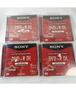 NEW Sony Handycam DVD+R DL blank DVDs SET 4 discs 2.6GB 45 HD/55 SD minutes - $78.17 CAD