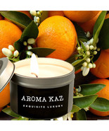 Patchouli Neroli Blossoms Scented Tin Candles Hand Poured Vegan Friendly... - $20.51 CAD+
